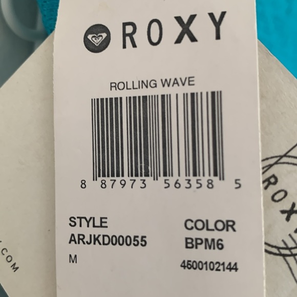 NWT Juniors Roxy Maxi Dress Size Medium Teal Hombre Lace Outside Strapless - Picture 5 of 5